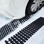 BASHIK Portable Vehicle Recovery Traction Mat Tracks for Car/Truck in Mud, Snow, Ice，Sand Emergency Strong Grasping Strength Gloves and 1 Bag Attached (2 pcs 31.5“ X 10.6”) - Image 7
