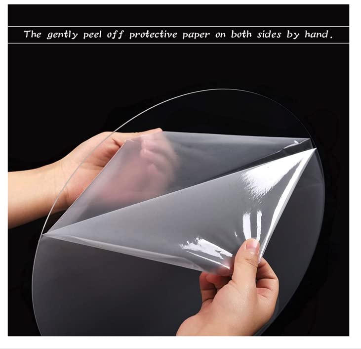Acrylic Circle Plexiglass Disc 1/4" Thick - You Choose The Size (1/4" x 10", 1)