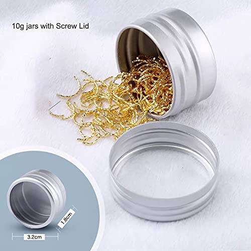 24 Contenitori Da Viaggio In Alluminio 15ml - Vasetti Cosmetici Con Tappo Per Creme E Trucchi - Foto 12