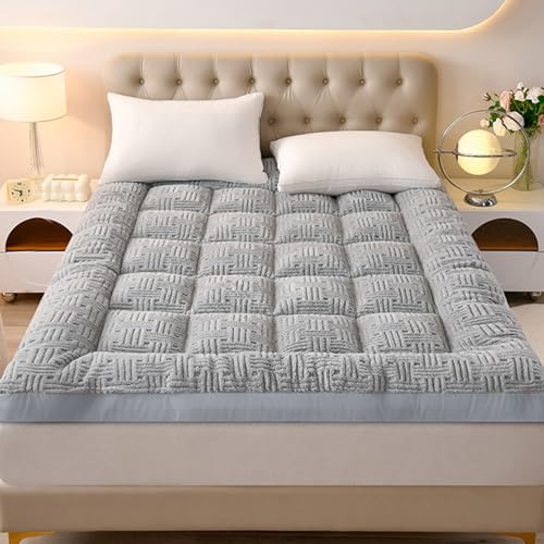 Colchoneta gruesa portátil para dormir, colchón de futón enrollable para sofá individual, matrimonial, Queen, fácil de almacenar, transpirable y plegable, colchón de viaje para máxima comodidad