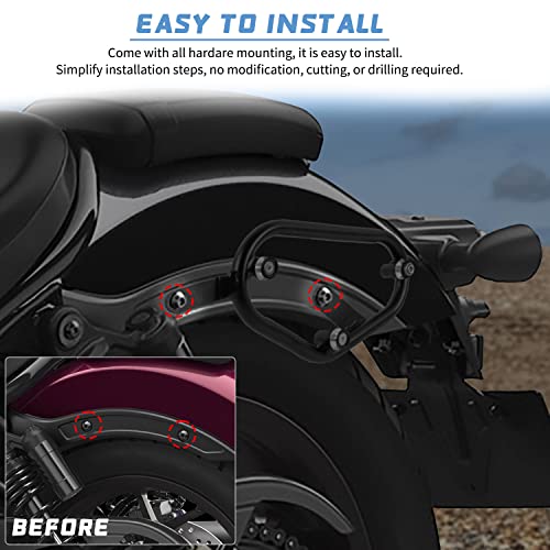 Barra de soporte lateral para alforjas de motocicleta compatible con Rebel CMX1100 y CM1100 miniatura 4