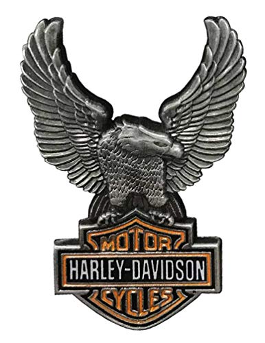 Harley-Davidson 1.5 in. Up-Winged Eagle Bar & Shield Pin, Antique Finish 8008864 Harley-Davidson 1.5 in. Up-Winged Eagle Bar & Shield Pin, Antique Finish 8008864