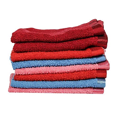 Serviette de bain en coton Act-050 contre l'humidité : lot de 10 pièces absorbantes