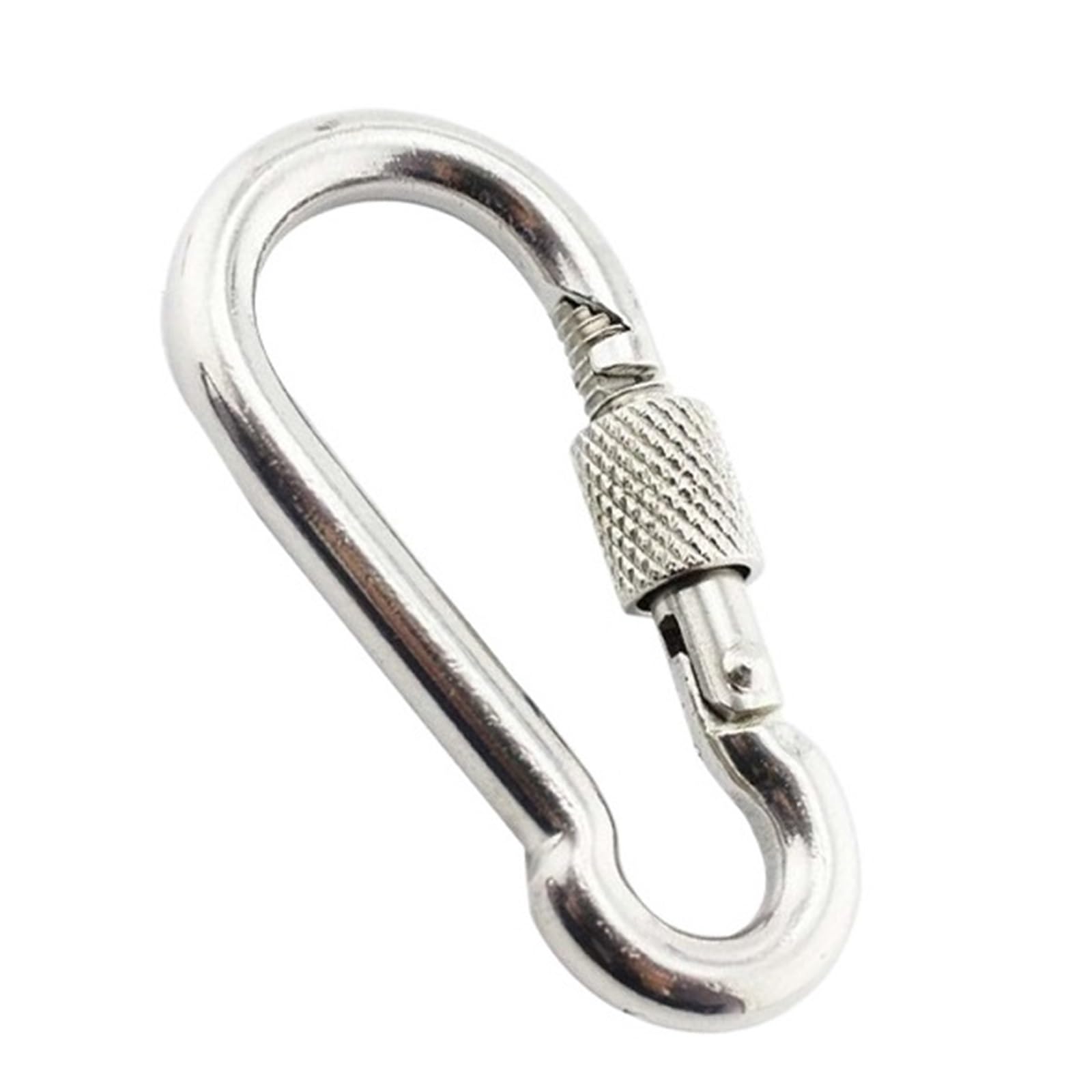 5 pezzi moschettoni gancio clip in acciaio inossidabile 304 50mm 60mm 70mm 80mm lunghezza moschettoni da arrampicata in acciaio inossidabile marino in vendita(6X60mm)