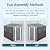 4x10 Ft Outdoor Metal Shed, Heavy-Duty Storage Shed with Floor Kit for Tools and Bikes, Lean to Shed with Left/Right Door and 2 Windows