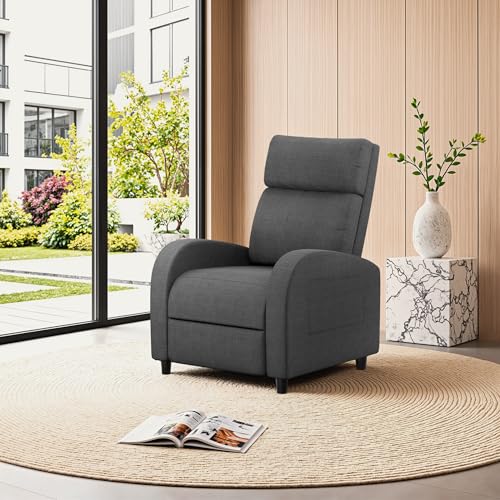 Image of Homall Recliner Chair, Recliner Sofa Fabric for Adults, Grey Recliners