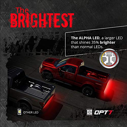 OPT7 48" Redline Triple LED Tailgate Light Bar w/Sequential RED Turn