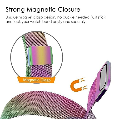 Image of FOLX FMC76 22MM Quick Release Watch Straps Compatible With Noise Caliber / ColorFit Ultra / Ultra 2 / Pro 3 Assist / Buzz / Core / Nav / Nav+, GTR (47mm) / GTR 2E, One Plus (46mm), Samsung Galaxy Watch 3 45mm / Galaxy 46mm / Gear S3 Frontier, Realme S / S Pro / 2 / 2 Pro / 3 / 3 Pro, Watch GT 3 /GT 2 46mm, Honor Magic Watch 2 (46mm) With Lugs / Pins【 👉 Only Watch Bands ⌚ Watch NOT Included 】 (MULTICOLOR, 22MM)