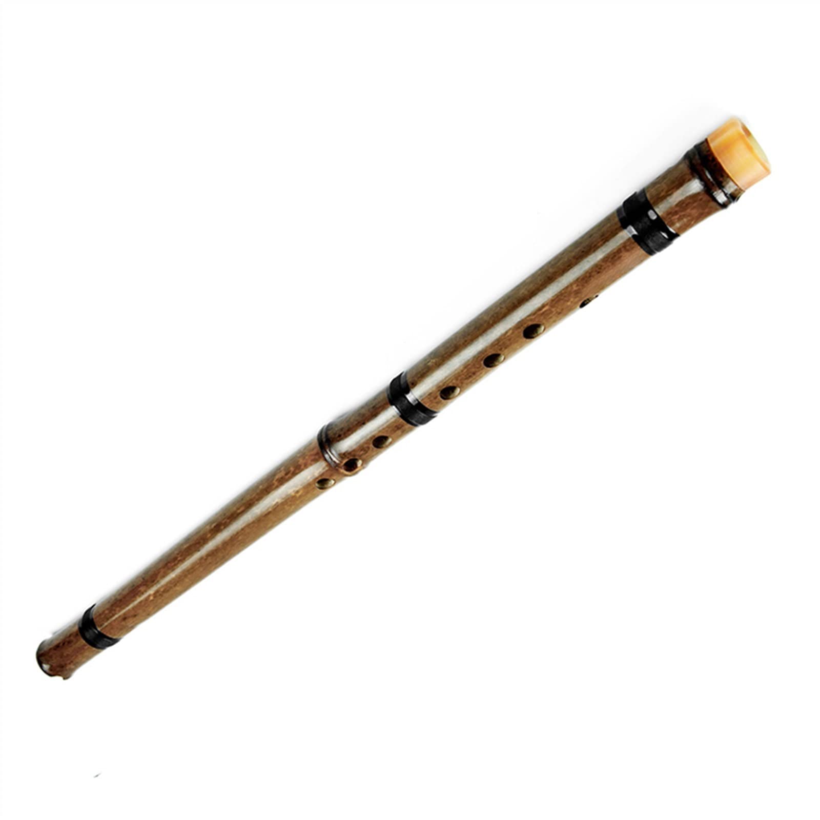TSTS Flûte De Bambou Verticale Brune avec des Instruments De Musique De Ligne Noire Instrument À Vent Chinois Traditionnel Xiao Professionnelle Flûte de Bambou (Color : G Key)