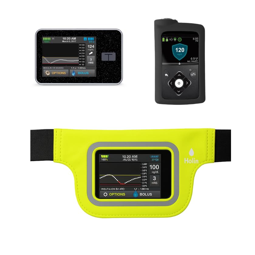 Riñonera para microinfusor invisible 2 con ventana, amarillo, Talla única, Super Slim