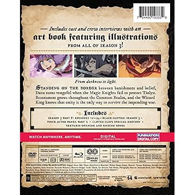 Black Clover: Season 3 - Part 5 - Blu-ray + DVD + Digital + Art Book