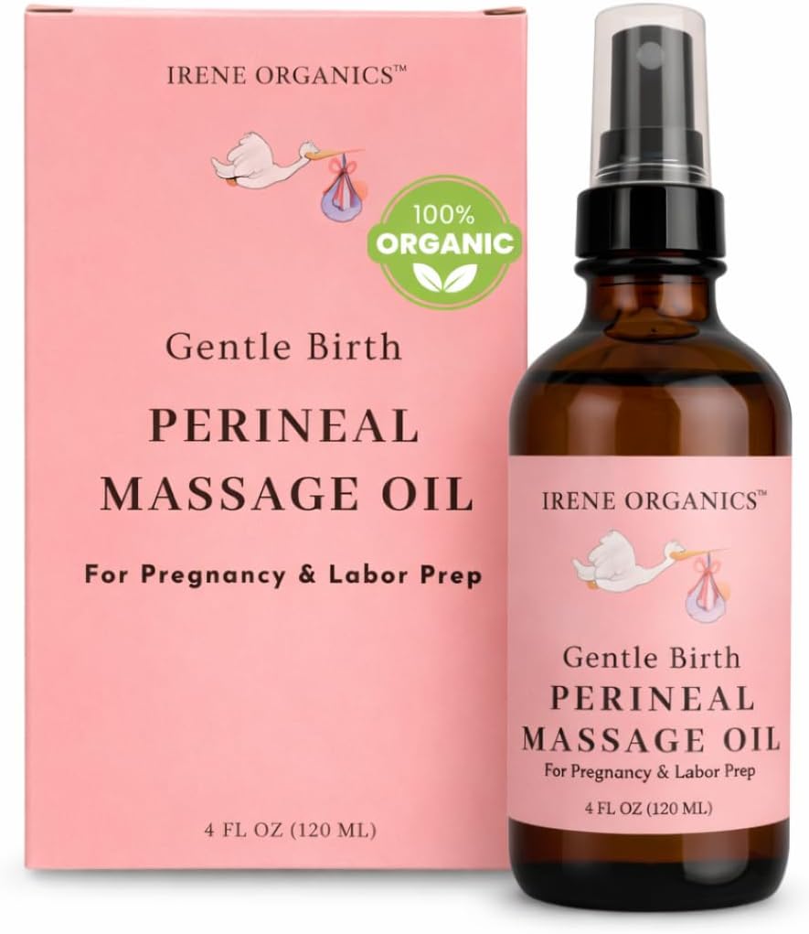Perineal Massage Oil Spray For Pregnant Women - Prevention For Perineal Tearing, All Natural, Pregnancy Must Haves