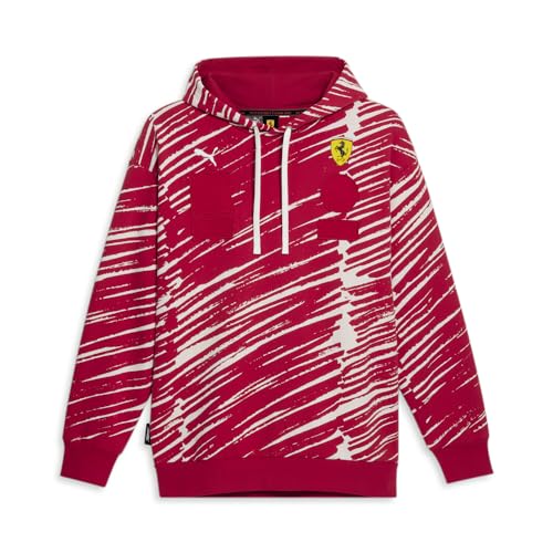PUMA Mens Scuderia Ferrari Joshua Vides Hoodie Casual Outerwear Casual - Red - Size XL