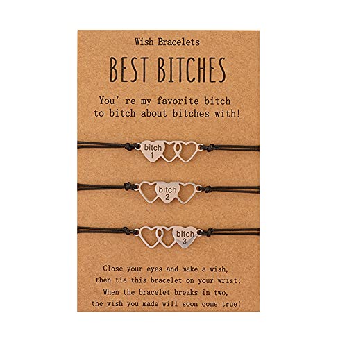 JczR.Y Mother Daughter Bracelet Hollow Stainless Steel Letter Heart Bracelet Matching Cutout Heart Wish Bracelets Back to School Gifts for Mom Girls