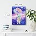 Outer Space Canvas Wall Art Watercolor Planet Astronaut Canvas Painting Prints for Home Kids Bedroom Nursery Wall Decor Framed Space Artwork Gifts(12x15 Inch)