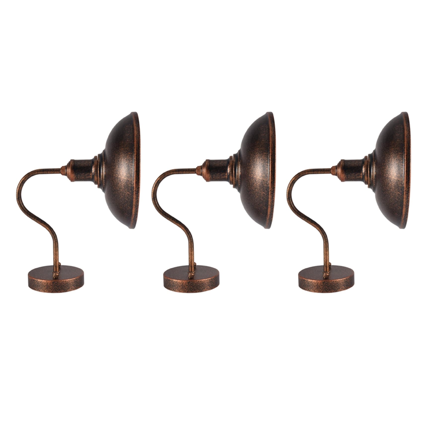 Vjsujehgy 3X LED Gooseneck Barn Outdoor Wall Lamp Front Porch Farmhouse Fixture Garden Lights for Indoor Outdoor Use B