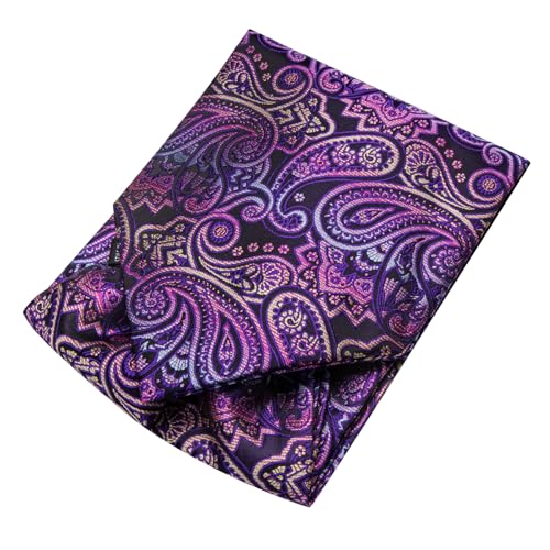 Image of Dubulle Paisley Floral Ascot for Men Self Tie Mens Cravat and Pocket Square Cufflinks Wedding