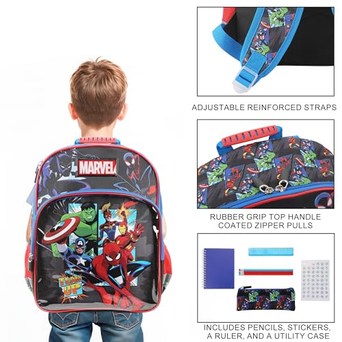 Bioworld Marvel Avengers 5-Piece 16" Backpack & Stationery Value Set2