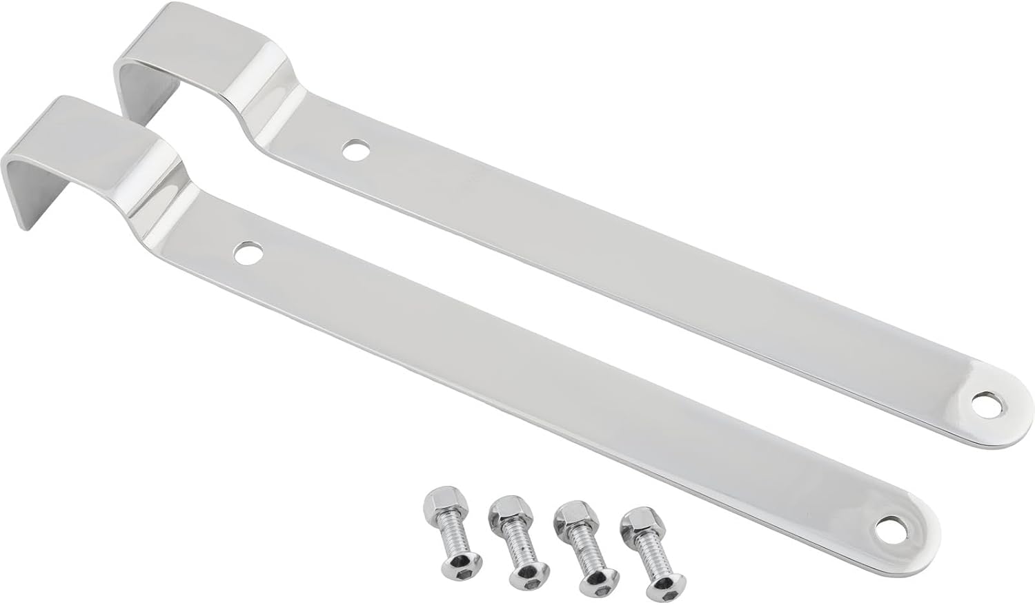 Speedway Motors Model T Tailgate Hinges, Chrome