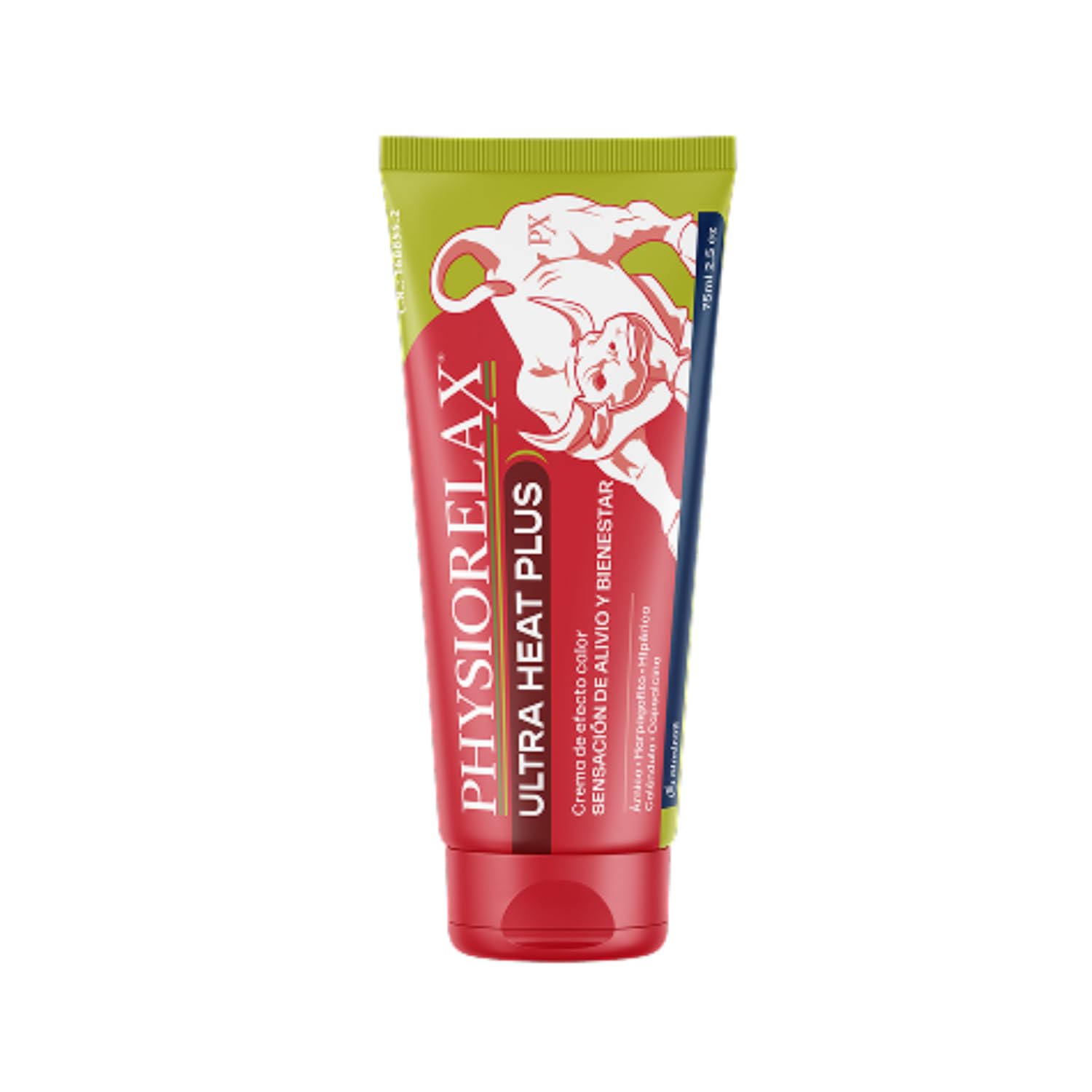 Physiorelax - Ultra Heat Plus, Crema Apta para Masaje, Efecto Calor, Para Esfuerzos Cotidianos y Antes del Ejercicio, con Árnica e Ingredientes de Origen Natural - 75 ml