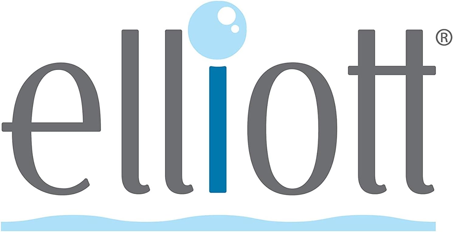 Elliott Iron Shaped Scrubbing Brush with Curved Grip Handle, Durable Hard Synthetic Plastic Fibres, Ergonomic Shape Ideal for deep Cleaning, BPA Free in a Silver Colour