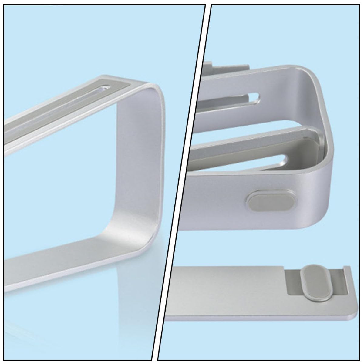NUOBESTY Soporte para Portátil de Aleación de Aluminio Soporte Antideslizante para Tableta Resistente para Portátil para Trabajo o Estudio Casa