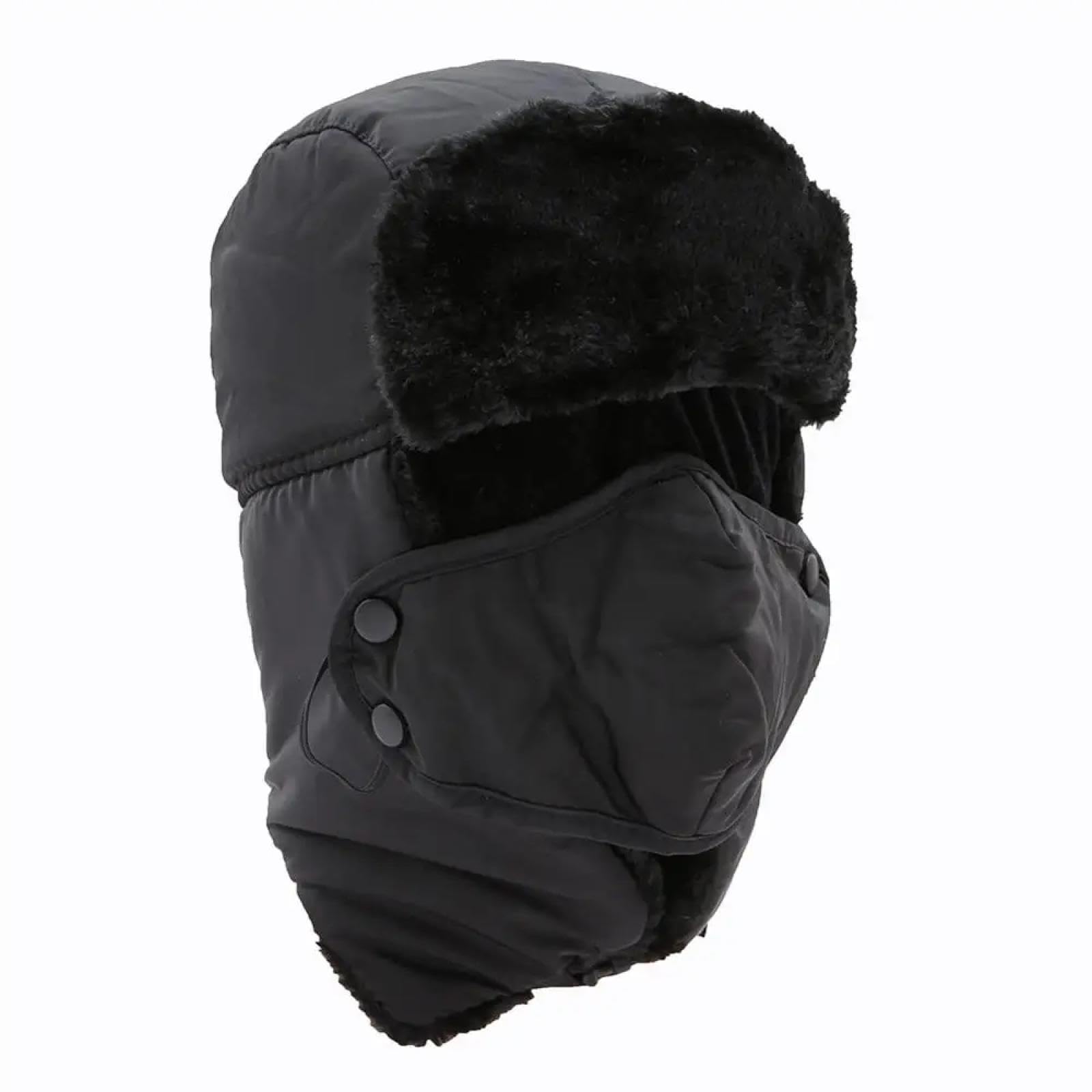 SiVaji Gorros De Punto para Sombrero Tejido Beanie Invierno Cálido Hombres Mujeres Gorras Al Aire Libre Esquí Orejera Cara De Nieve Gorros A Prueba De Viento Calaveras