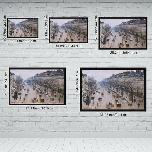 Impression sur toile Boulevard Montmartre Pissaro deco murale