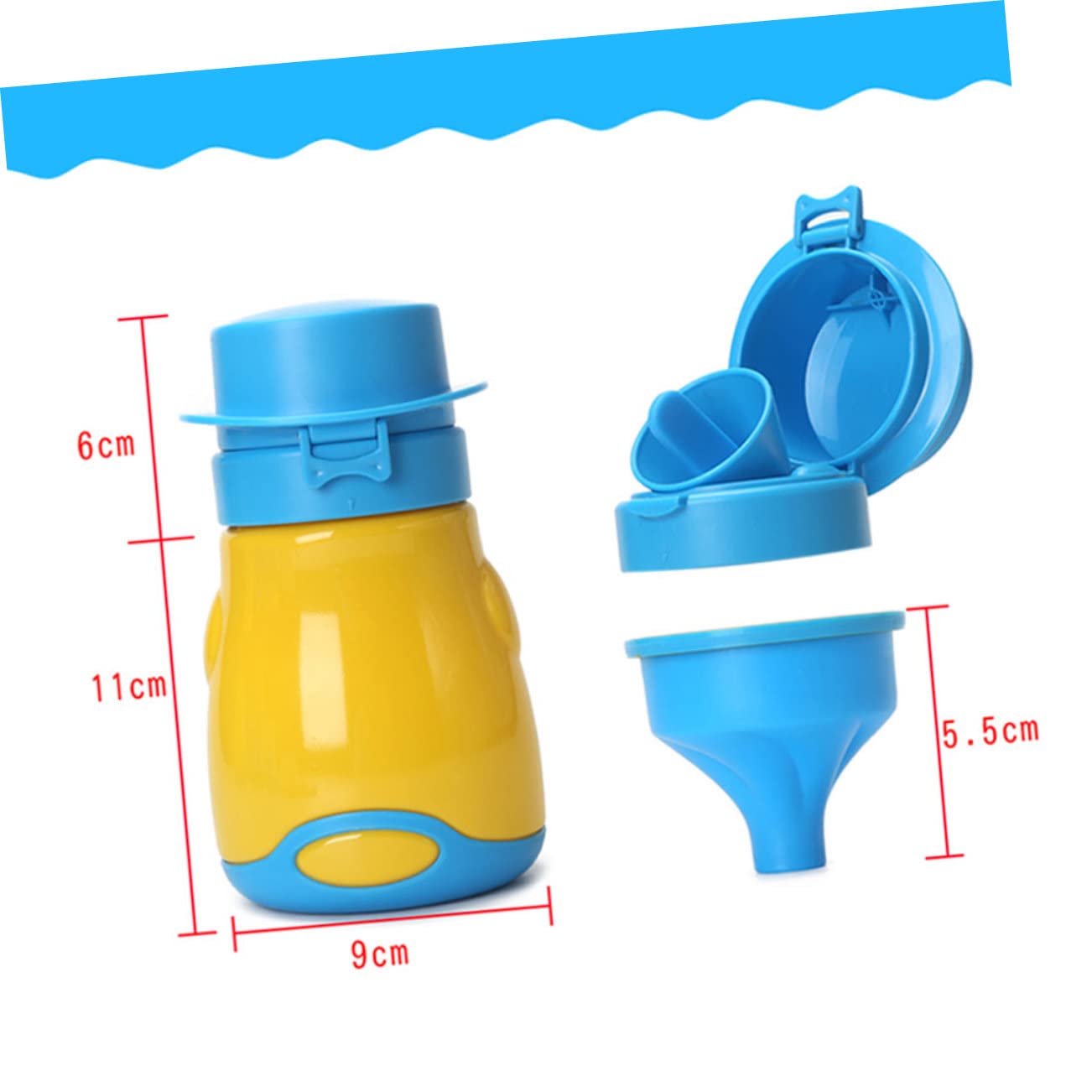 ULDIGI Portable Urinal Bottle Emergency Potty for Kids Boys Camping Car Travel Seamless Design