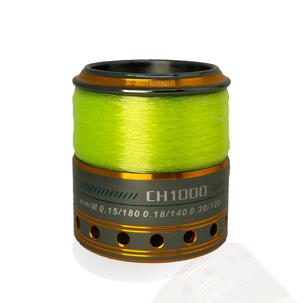 Trout Master Forellenjäger Komplettset mit Ul-Rute 2-6g 1,80m + Rolle Expert1000 inkl. monofiler Schnur Neongelb und Gummiköderset.