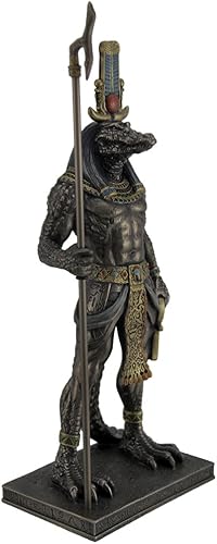 Miniatura 2 de Veronese Design Sobek - Estatua de cocodrilo egipcio antiguo del dios del Nilo