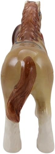 Miniatura 4 de Ebros Gift Western Clydesdale - Juego de salero y pimentero de caballo Scotland Sabino, figuras de cerámica de 4 pulgadas de alto, coleccionables,