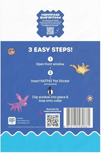 Miniatura 9 de NATPAT Medallón holístico para el cuidado de mascotas, seguro, duradero, no tóxico, diseñado para calcomanías Zen de mascotas, entrenamiento de