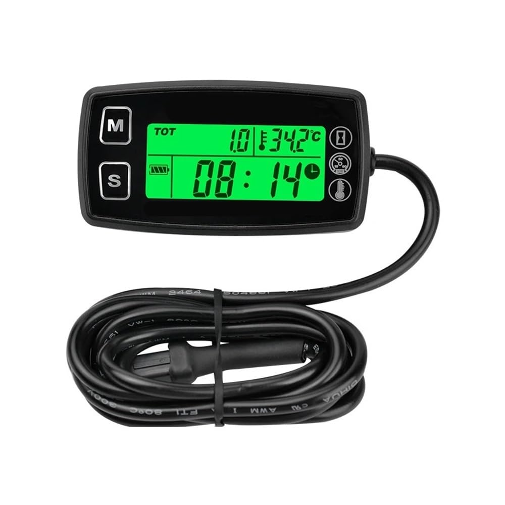 Moto tacómetro Digital Medidor Medidor Digital De Piezas Motocicleta, Indicador Motor, RPM, Temperatura, Retroiluminación, Pantalla, Velocidad, Odómetro, Panel Instrumentos, Accesorios