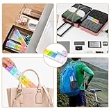 AidShunn Pill Boxes 7 Day Portable Storage Box Weekly Organizer to Hold Vitamins, Cod Liver Oil, Supplements and Medication for Travel Work - Image 7