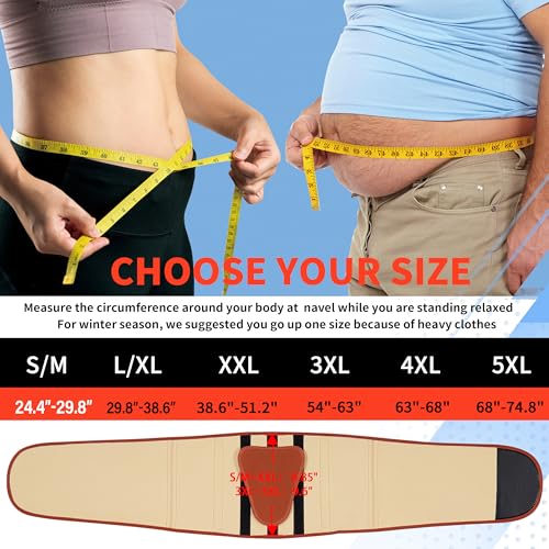 Image of FEATOL Back Brace for Lower Back Pain, Breathable Back Support Belt for Women & Men with Lumbar Pad, Lumbar Support Belt for Heavy Lifting & Work, Scoliosis, Brown, 3XL (Circumference:54-63 inch)