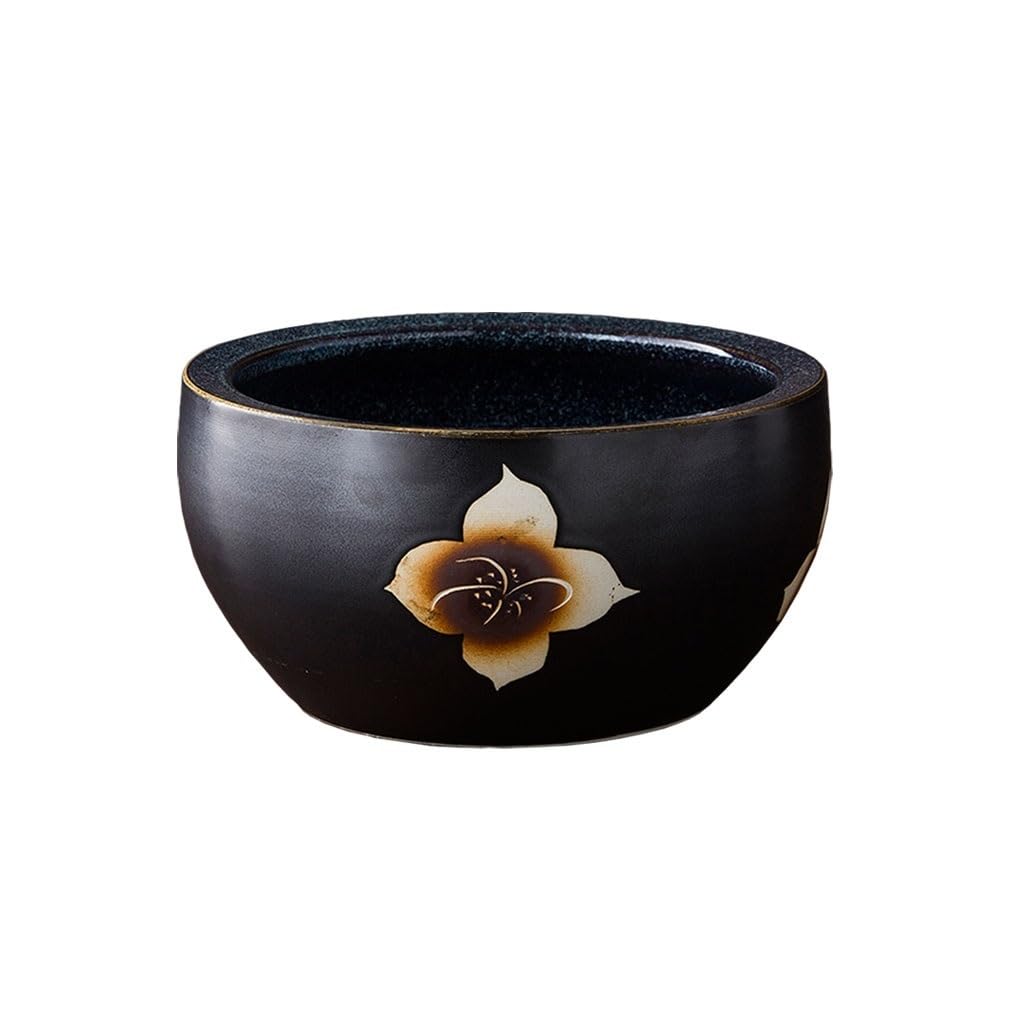 Donice Ceramiczna doniczka na kwiaty Ogród na zewnątrz Salon Sypialnia Jadalnia Dekoracyjna doniczka na kwiaty Doniczki do przedszkola (kolor: A, rozmiar: L)