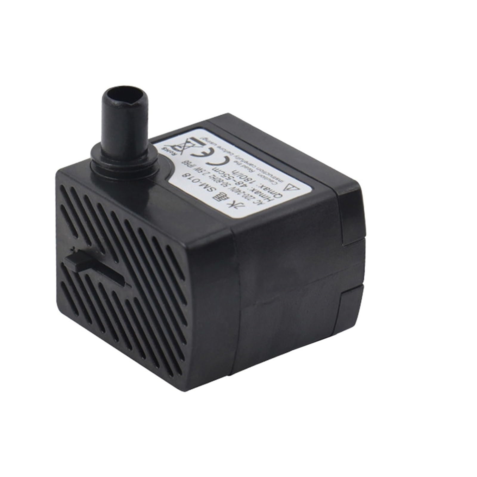 Joliane Plug 2.5W 3/5W Solar Water Pump With 6 Nozzles Fountain Pump Hydroponics Submersible Pump Decorative Props For Bird Bath Pond Garden Decor(Plug 2.5W)