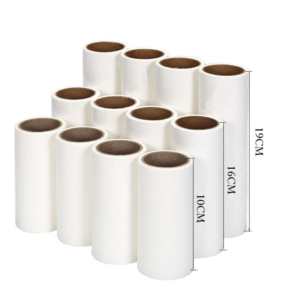 Tierhaarentferner 16Cm Kleidung Staubrolle Bürste Klebrige Wollrolle Ersatz Von Papier Klebepapier Core Lint Sticking Roller Papierrolle 10St
