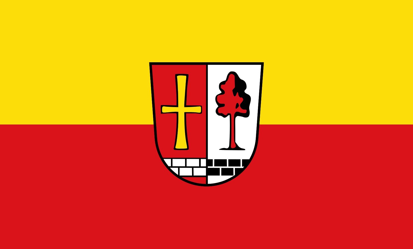 Drapeau Obermeitingen 1.35m² grand format paysage pour mât extérieur