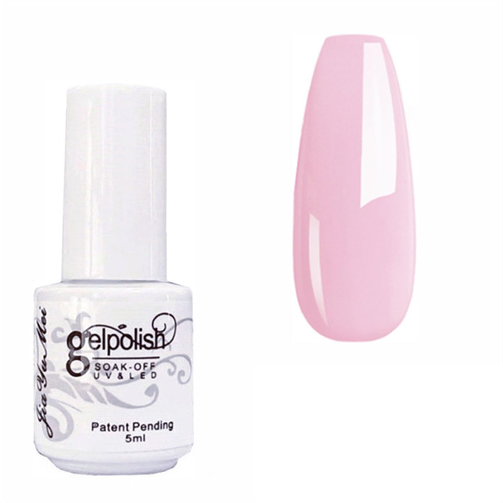 XiahiumGel Polish for Acrylic Nails, Nail Glue and Base Gel, Super Strong Brush in Nail Gel Glue for False Nails Tips and Nail Polish Led Lamp Required Nail Art Glue Gel