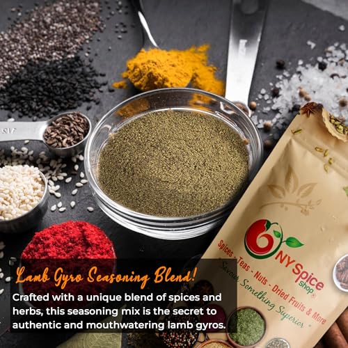 NY Spice Shop Lamb Gyro Greek Seasoning Blend - Savory Flavor for Gyros Lovers - Perfect for Cooking BBQ and Grilling (6