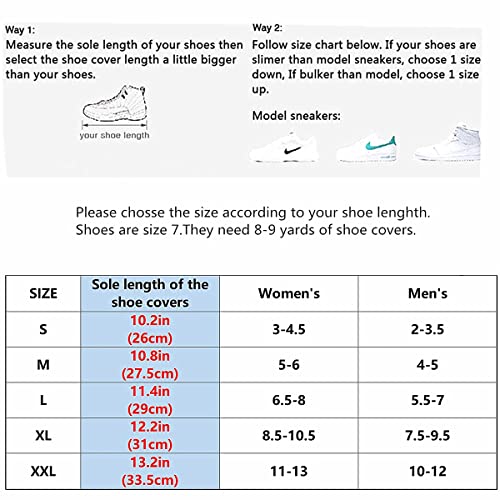 Image of Rain Boots Waterproof Overshoes with Reflector Reusable Anti-Snow Shoe Covers Rain Boots Protective Gear for Men and Women Galoshes