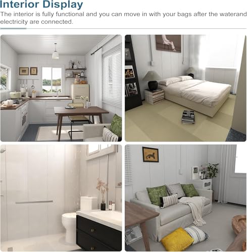 Durable Portable Prefab Tiny Home 20FT 40FT Foldable Container House with Bedroom and Kitchen Modern Modular Tiny House for Mountain Getaway, Guest Suite or Small Families - Image 5