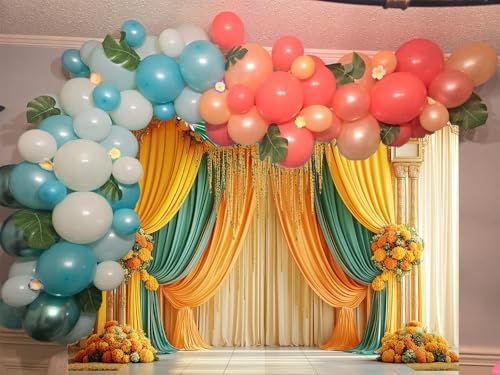 Image of Indian Pooja Backdrop Photography Background, Traditional Chatiya Navratri Ganpati Ganesh Marigold Backdrops Wall Decor for Durga Puja(7x5FT), Multi4