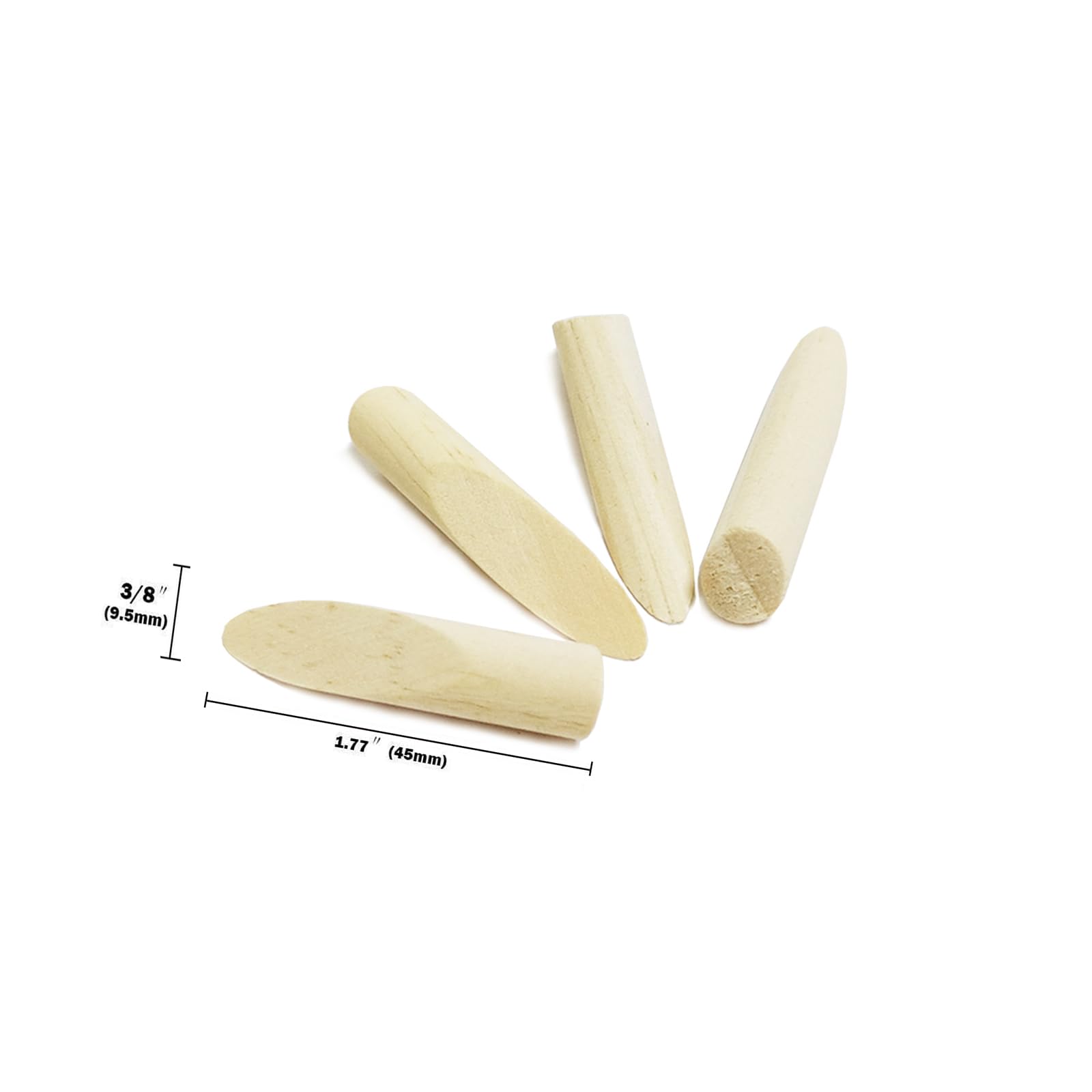 Solid Wood Pocket Hole Plugs - 100 Pack -3