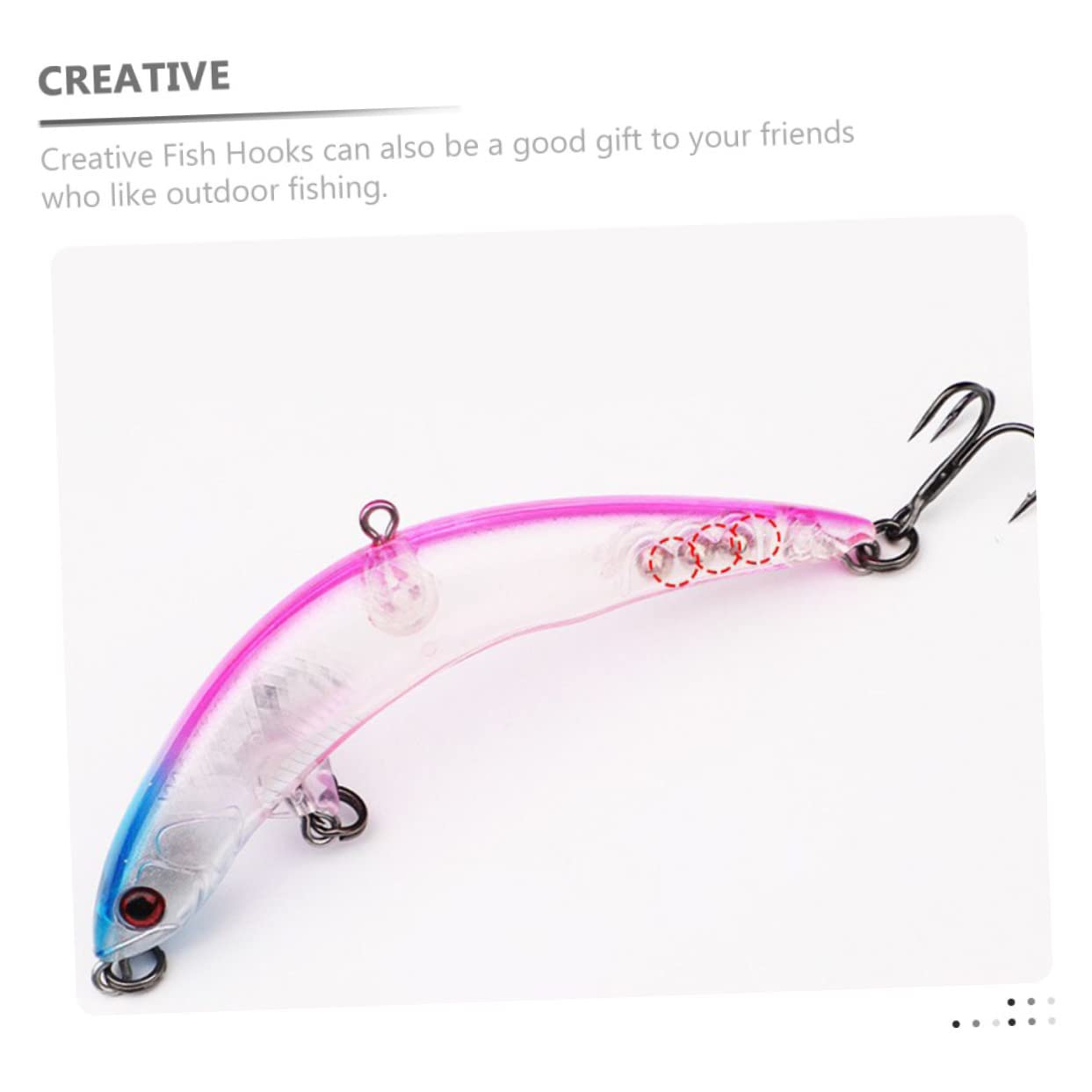 BESPORTBLE 25pièces Hameçons De Sinking Eau Douce Leurre pour Attirer Les Poissons Accessoires De Extérieure