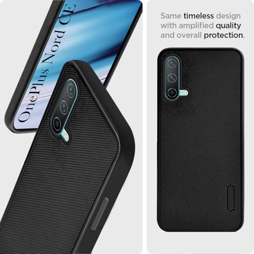 Image of Jkobi Back Cover Case for Oneplus Nord CE 5G (Textured Grip Design | Camera Protection | Slim and Light Weight | Soft Touch and Feel | Black)