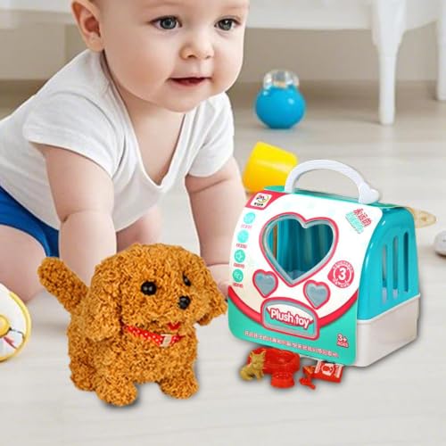 Perro robot peluche interactivo electrónico para niños y niñas 3
