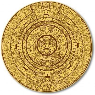 Adhesivo de vinilo con calendario maya, calcomanía para parachoques del casco del teléfono del coche